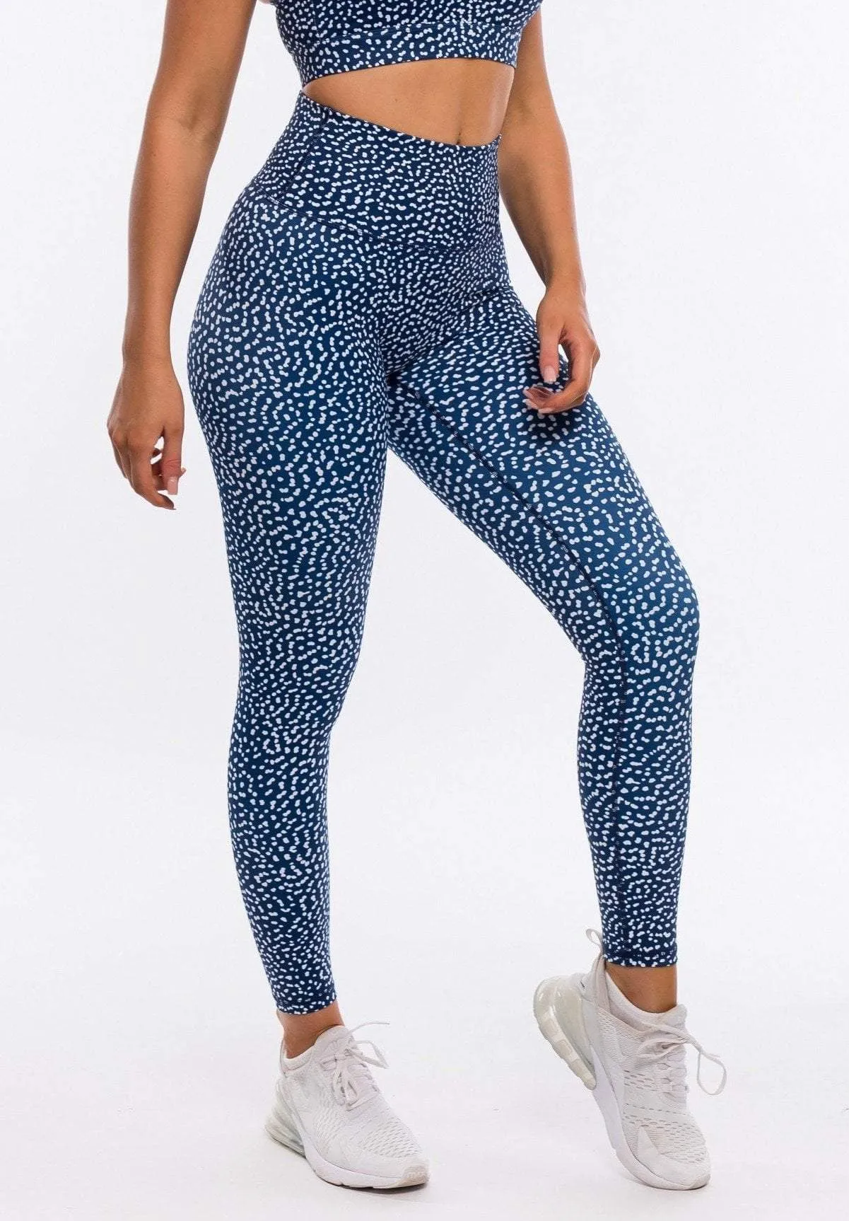 Speckle Leggings - Navy