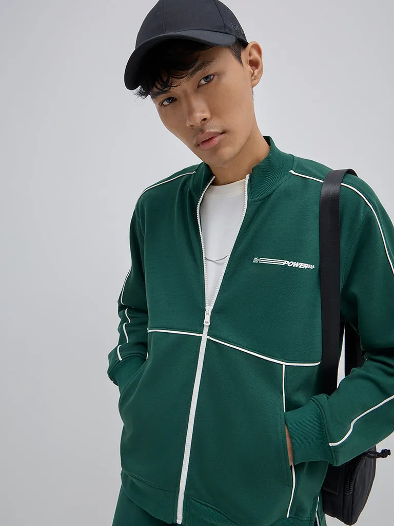 Studiofit Dark Green Relaxed-Fit Jacket