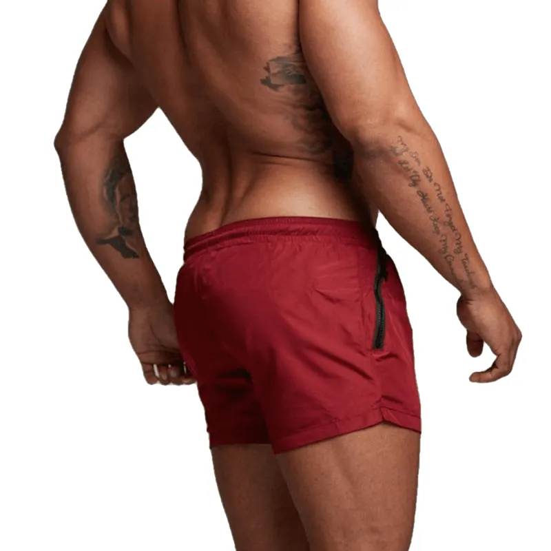 Stylish Sexy Male Swimwear With Drawstring For Beach Surfing