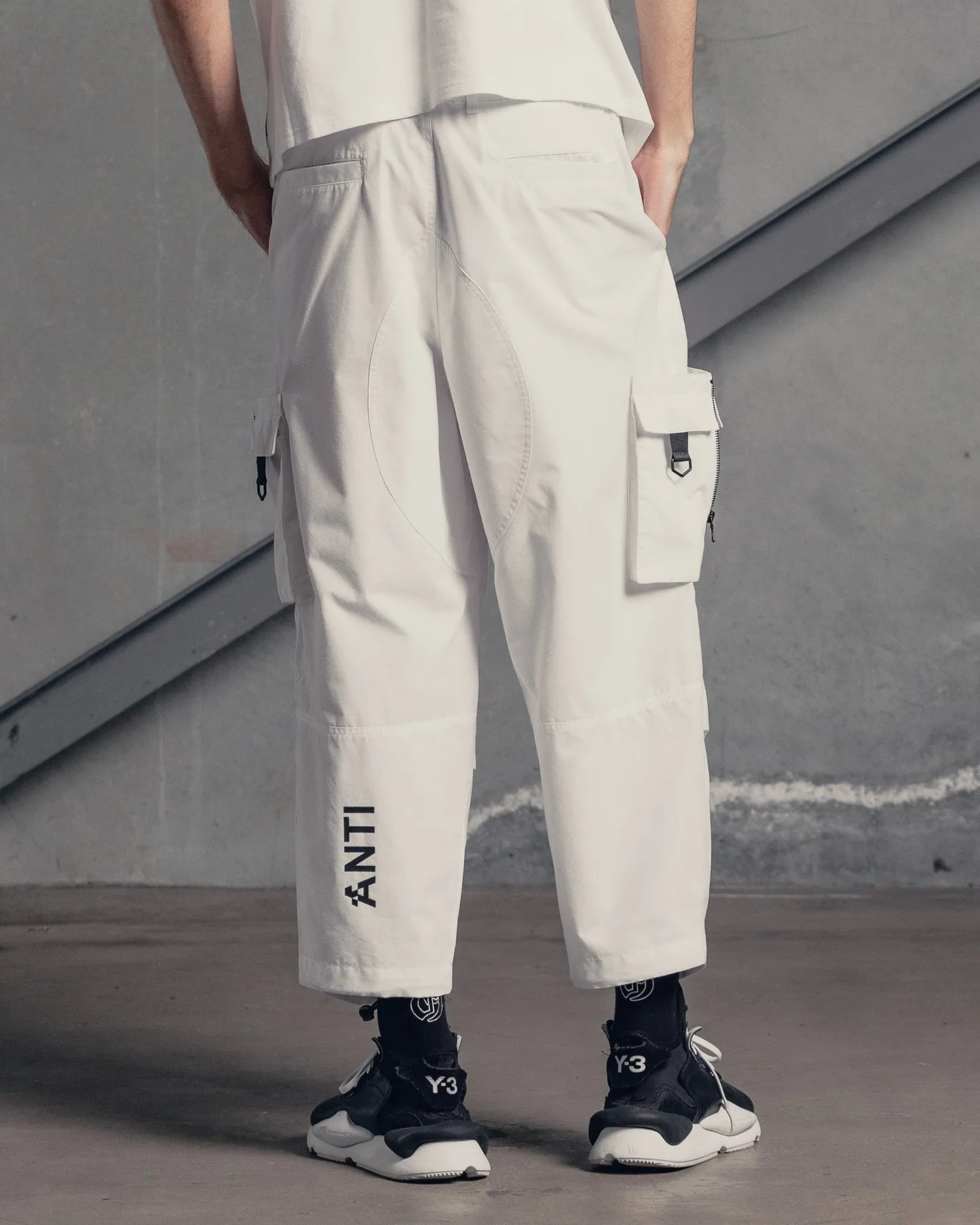 The Anti Order Armed Forces Buffalo Joggers Off White