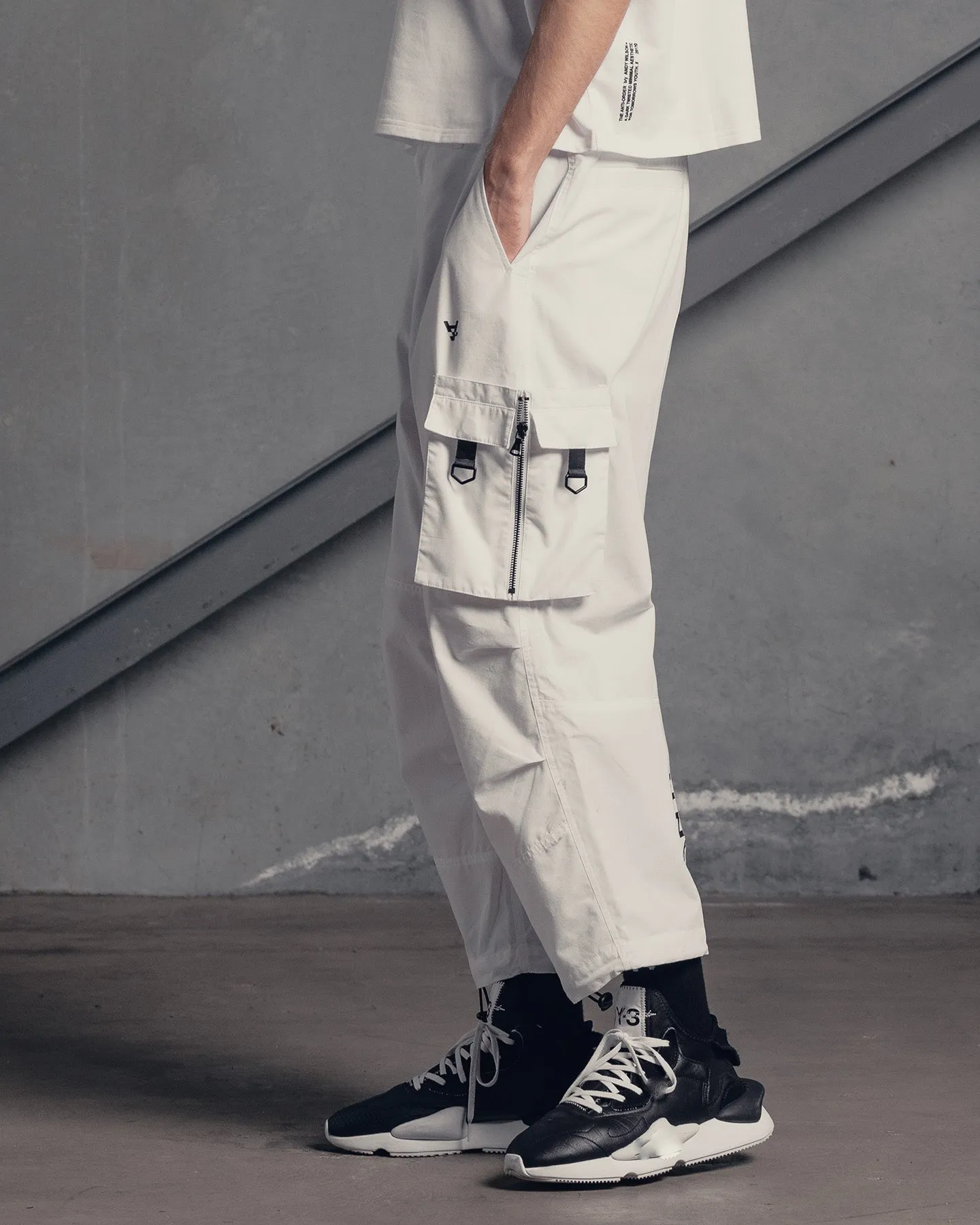 The Anti Order Armed Forces Buffalo Joggers Off White