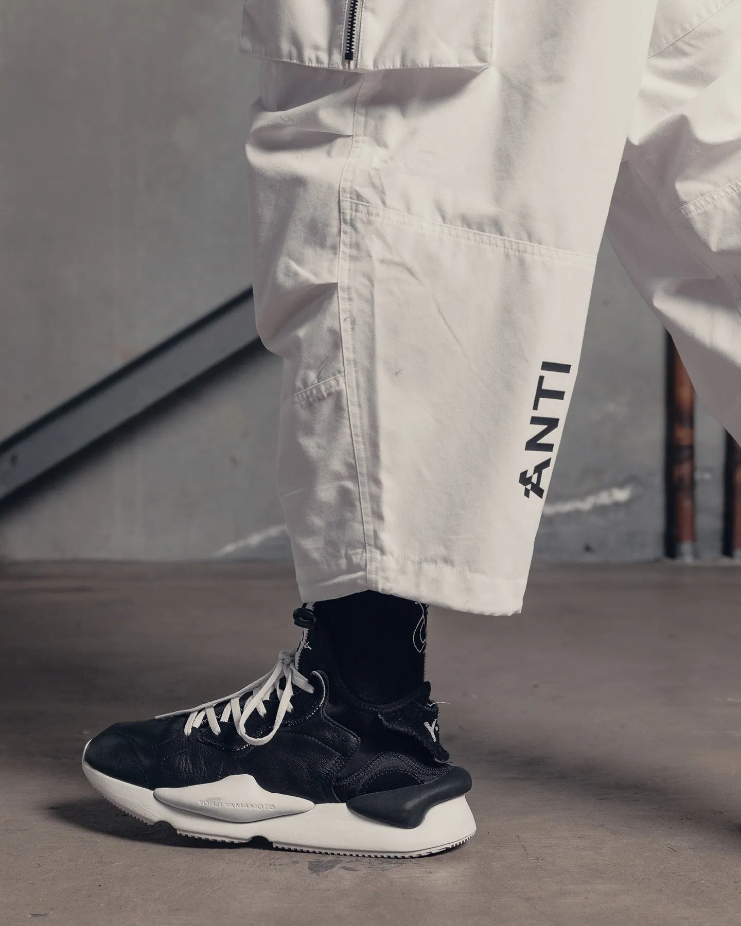 The Anti Order Armed Forces Buffalo Joggers Off White