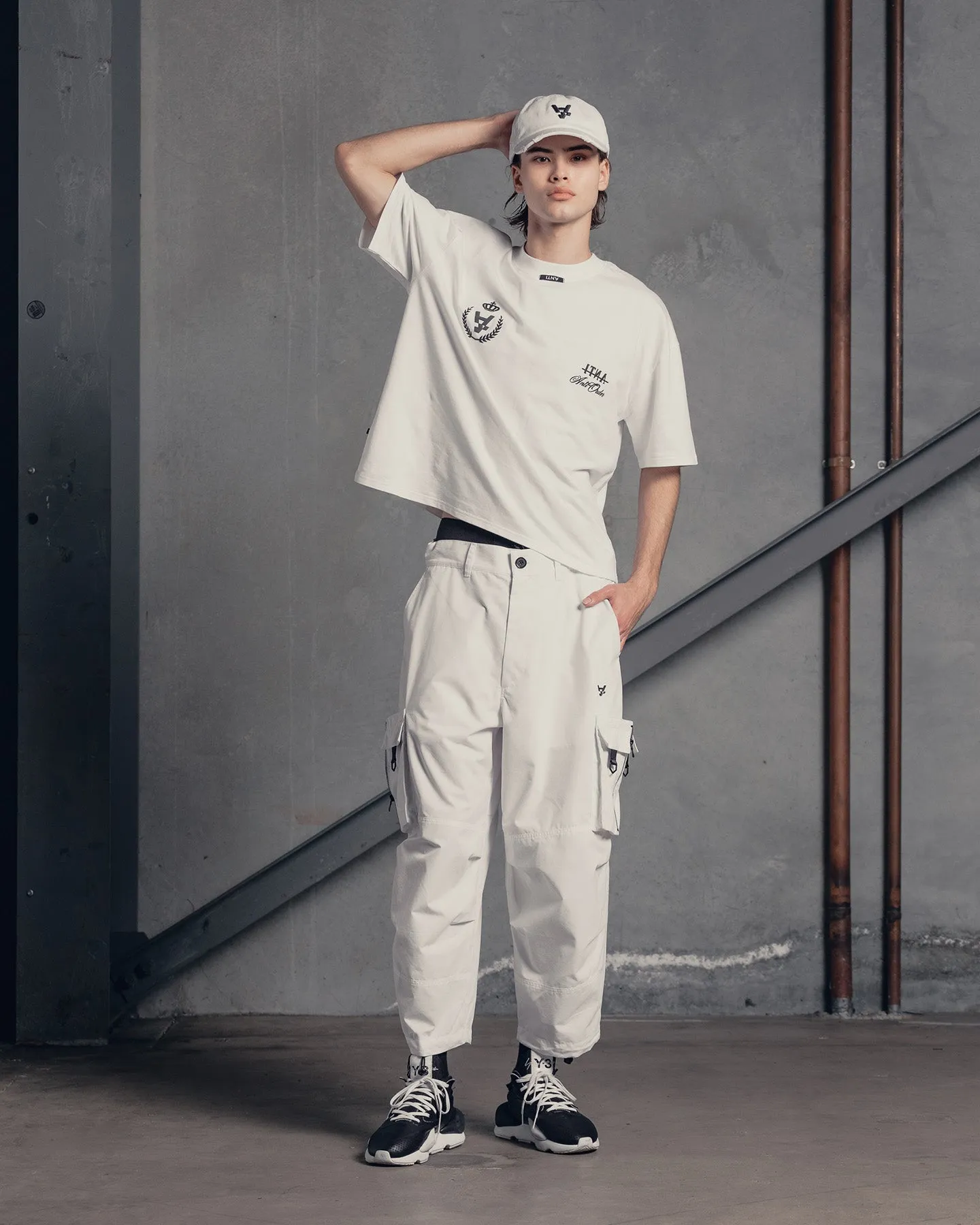 The Anti Order Armed Forces Buffalo Joggers Off White