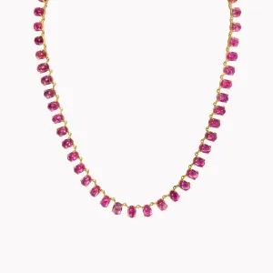 The Lena Pomegranate Tourmaline Necklace