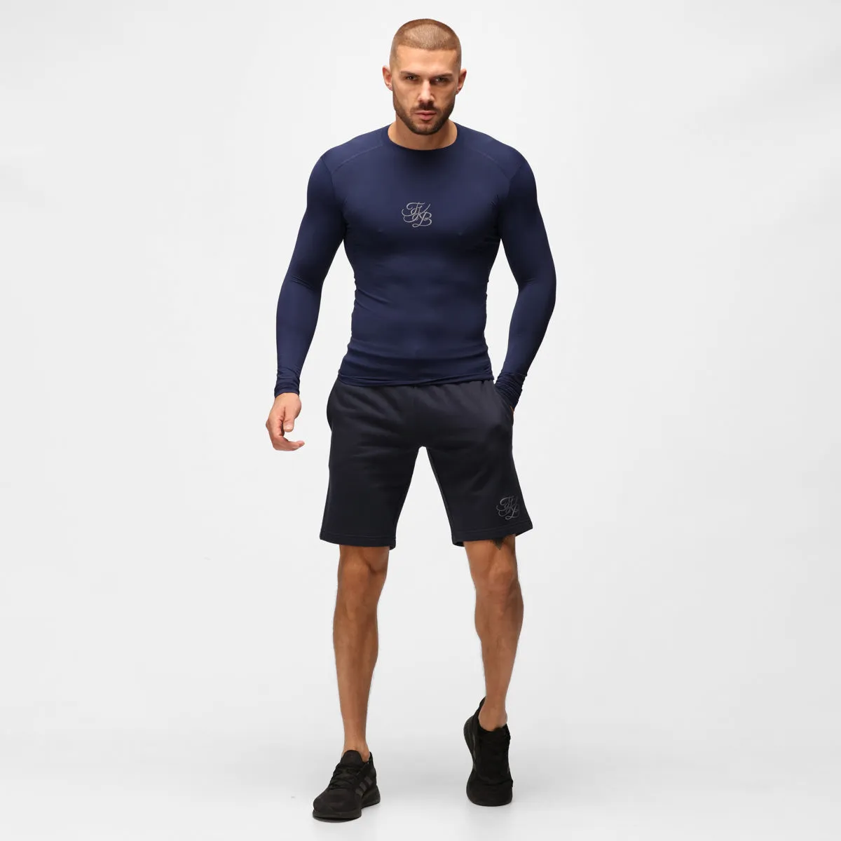 TKB Man Navy Organic Sweat Shorts