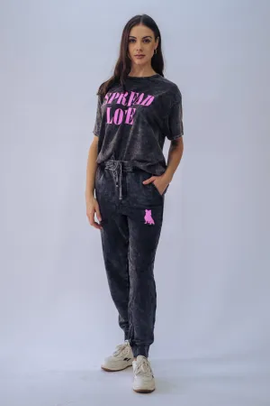 Vintage Mineral Wash Spread Love Sweatpants