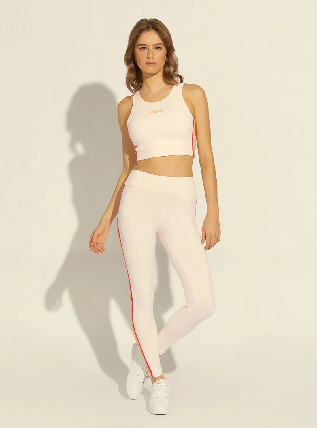 White Multi Brittany Active Leggings