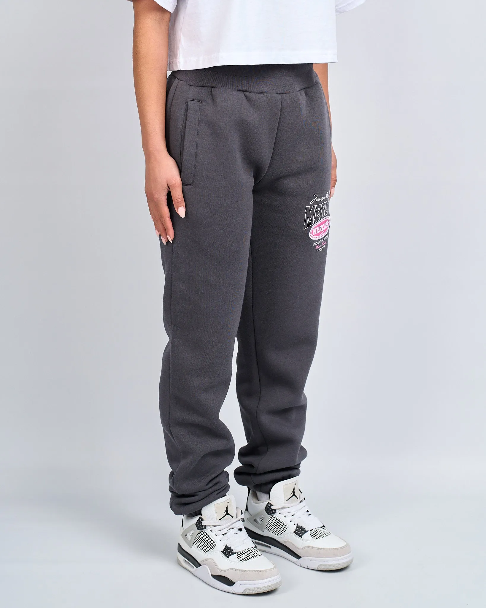 Womens Charcoal Pink Multi Tour Joggers