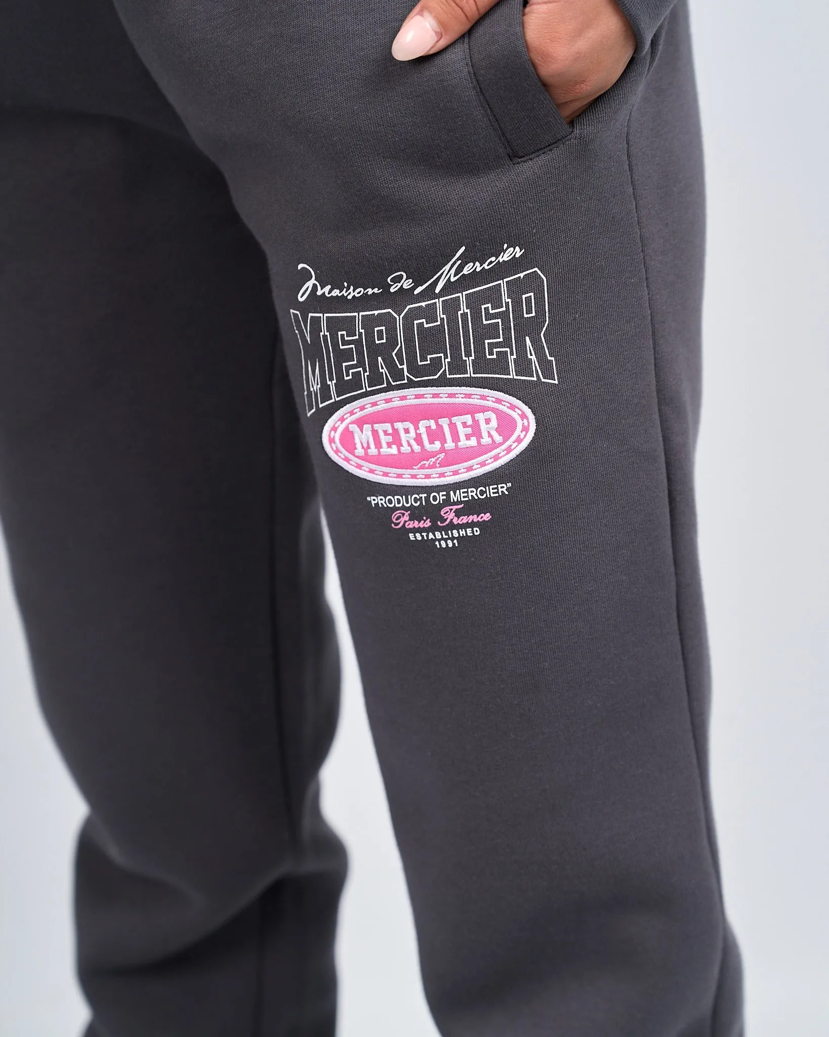 Womens Charcoal Pink Multi Tour Joggers