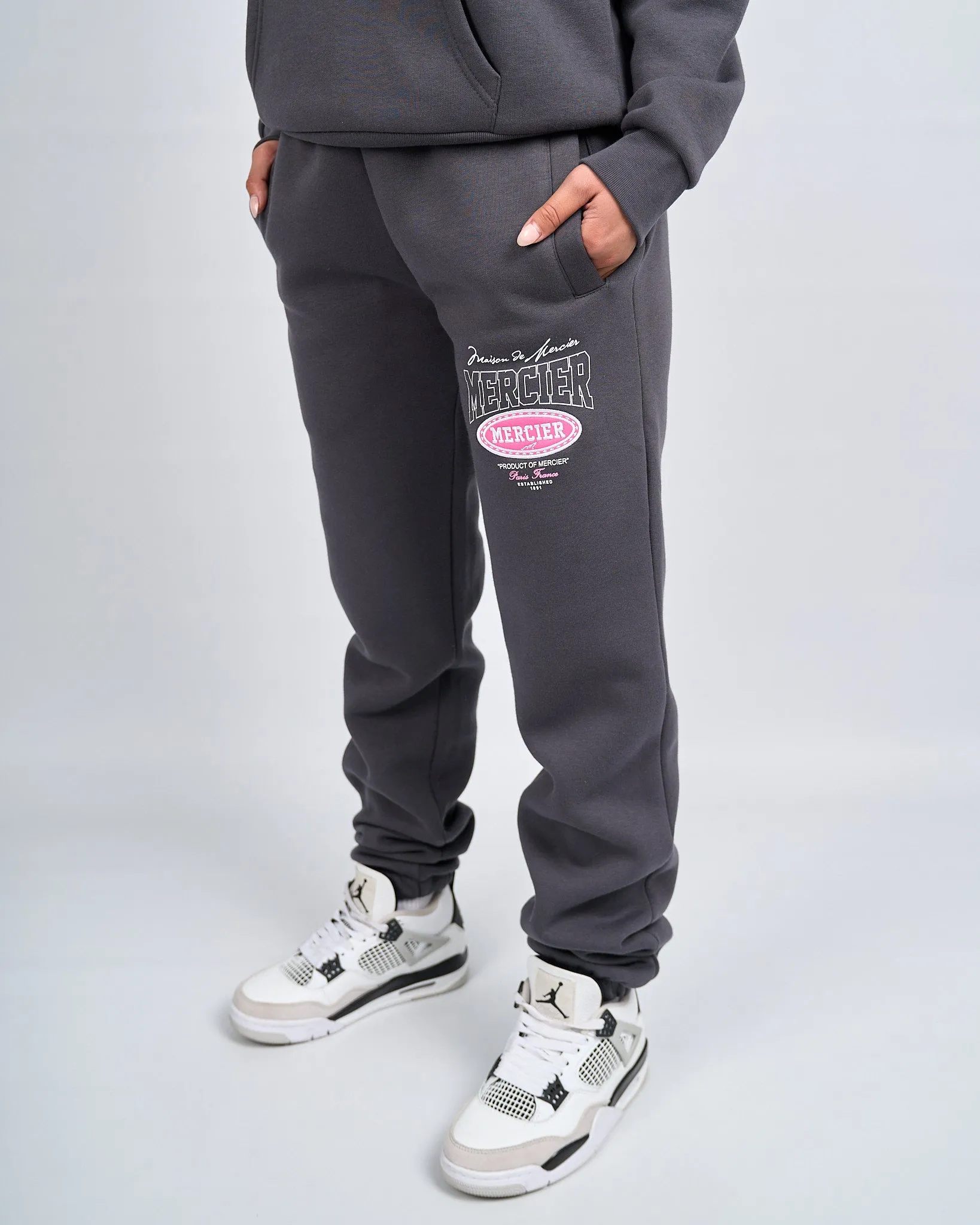 Womens Charcoal Pink Multi Tour Joggers