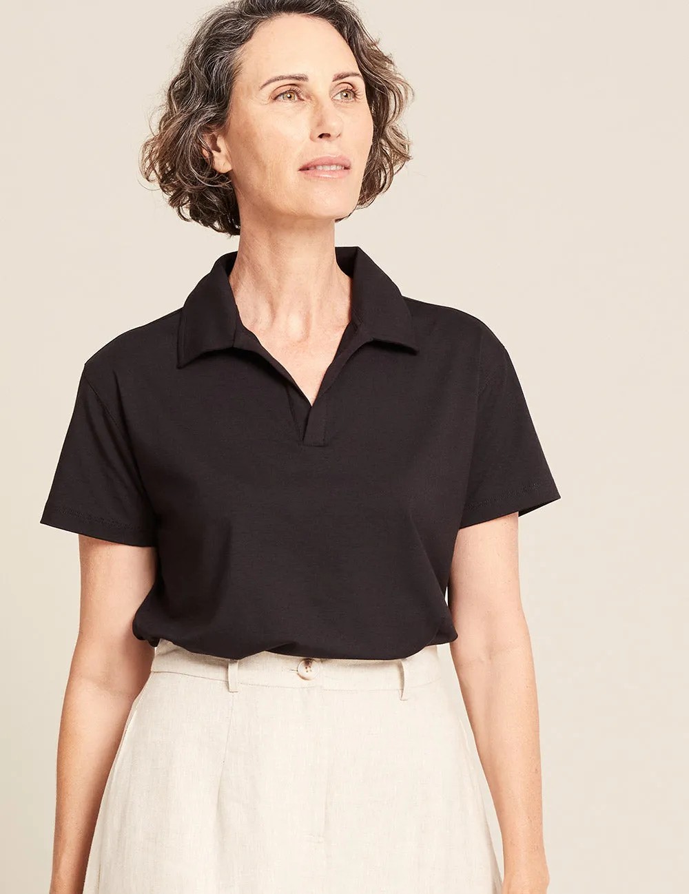 Women's Classic Polo Shirt - Black