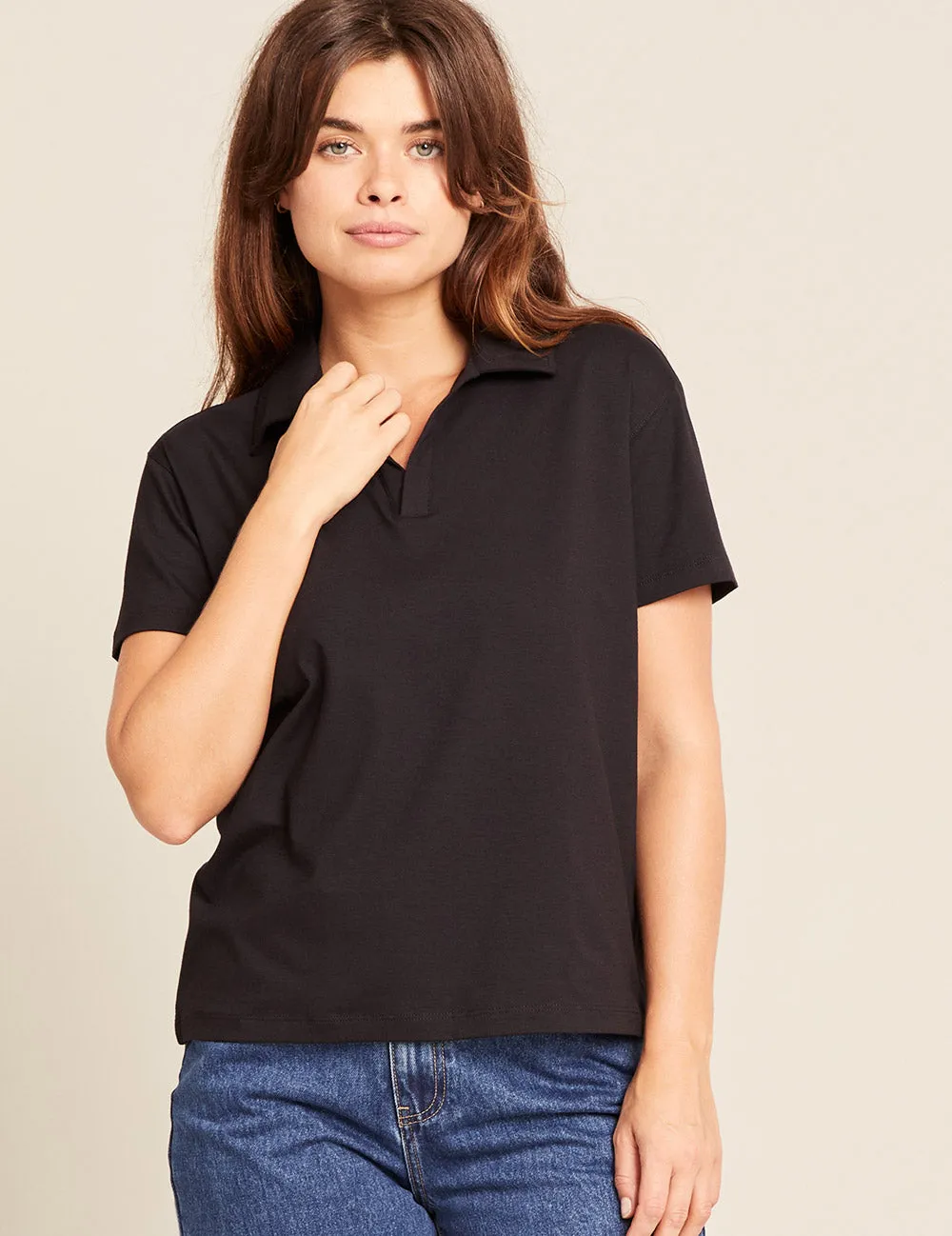 Women's Classic Polo Shirt - Black