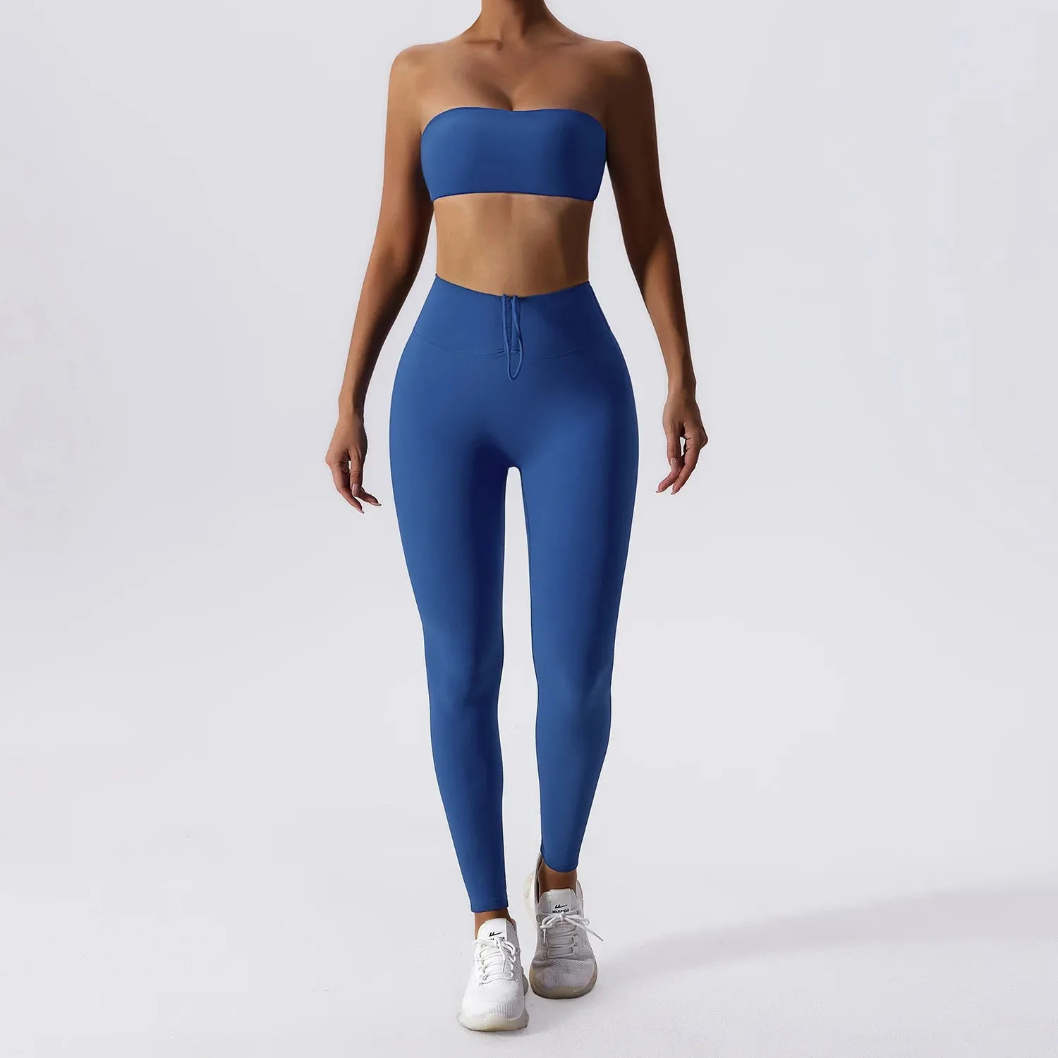 Yoga Set 2PC High Waist Leggings Sports Bra Set