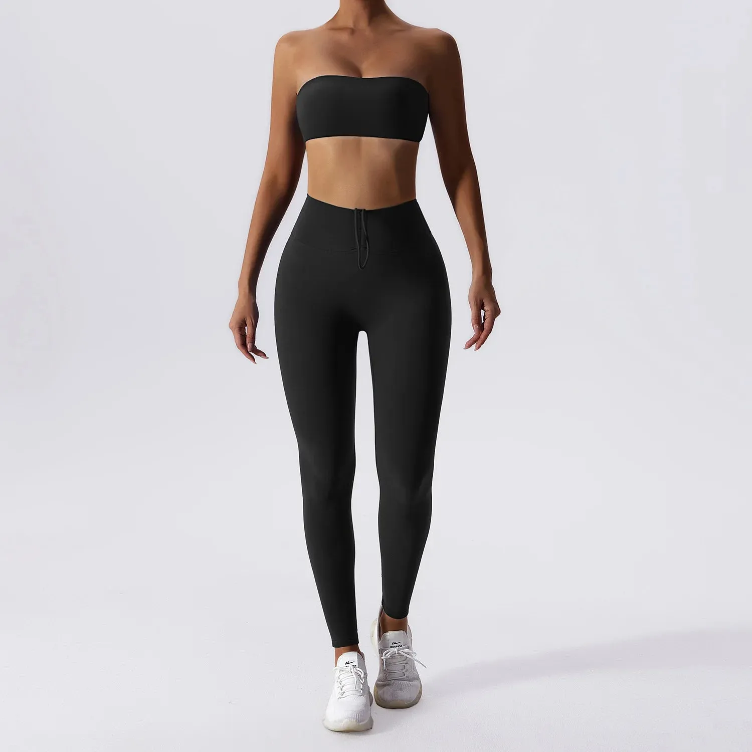 Yoga Set 2PC High Waist Leggings Sports Bra Set