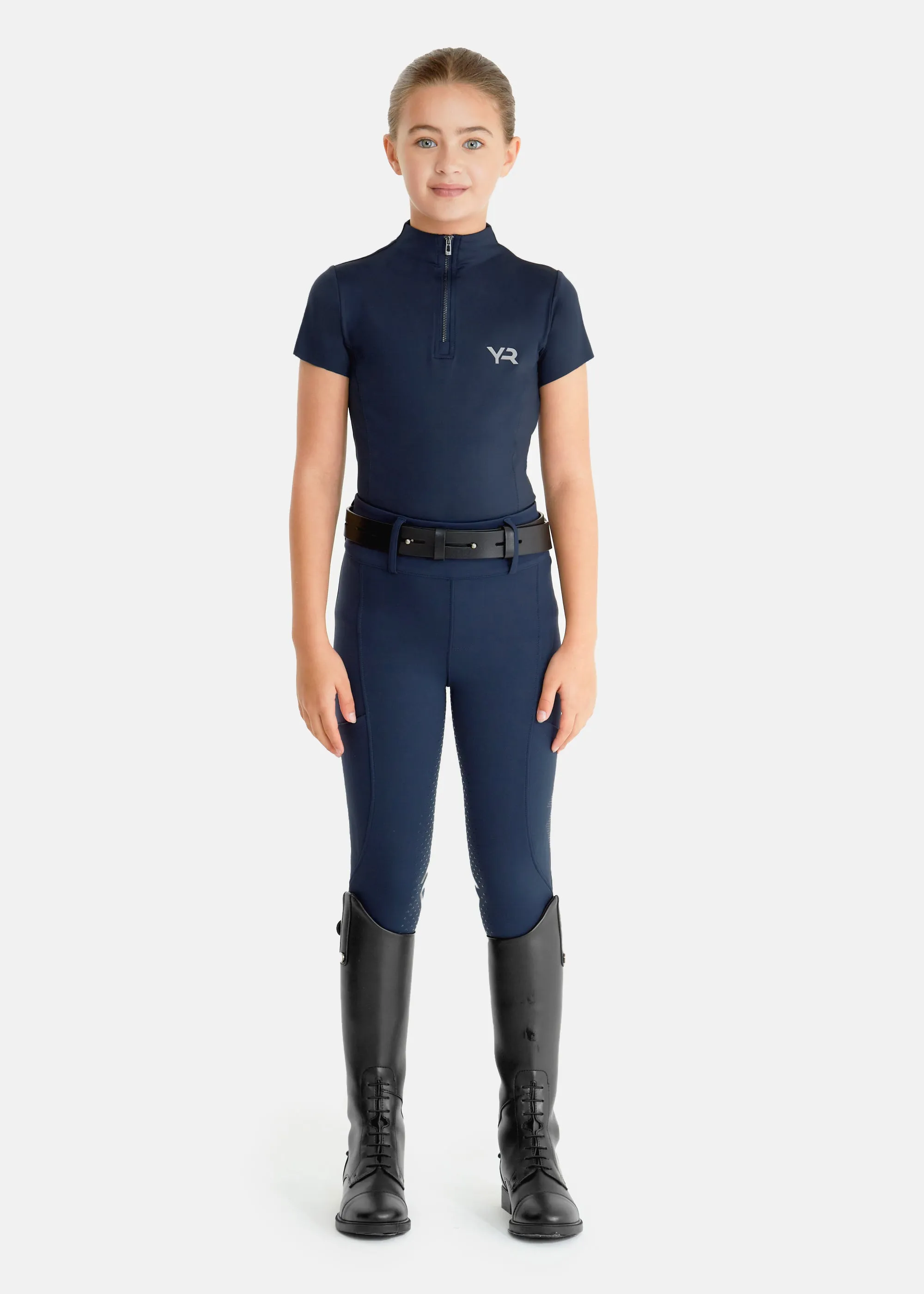 YR Navy Full Seat Compression Breeches